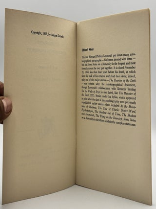 Autobiography: Some Notes on a Nonentity