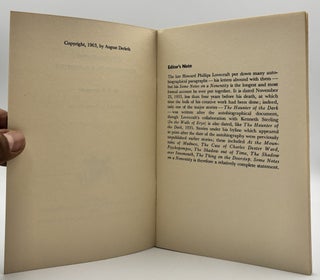 Autobiography: Some Notes on a Nonentity