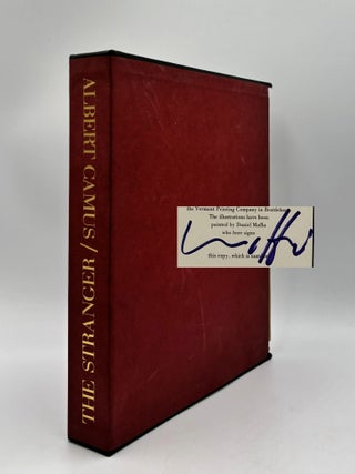 Item #1224 The Stranger [Signed]. Albert Camus