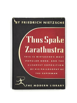 Item #1273 Thus Spake Zarathustra. Friedrich Nietzsche