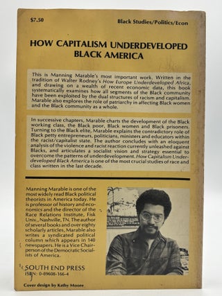 How Capitalism Underdeveloped Black America [Signed]