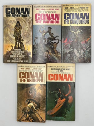 Item #1289 Conan Lancer Books (vol. 1-5). L. Sprague de Camp Robert E. Howard, Lin Carter