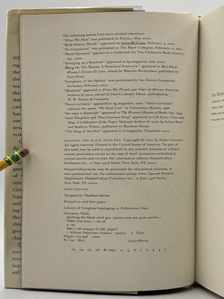 Quilting the Black-Eyed Pea: Poems and Not Quite Poems [Signed]