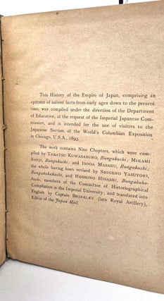 The History of the Empire of Japan
