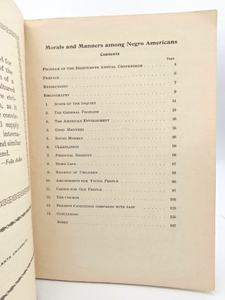 Morals and Manners Among Negro Americans