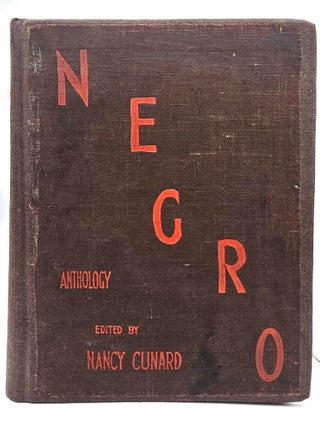 Item #143 Negro. Nancy Cunard, Langston Hughes et. al Zora Neale Hurston