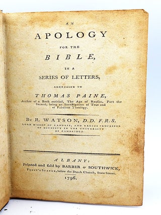 An Apology for the Bible, in a Series of Letters