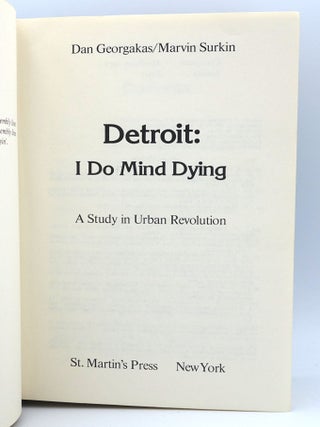 Detroit: I Do Mind Dying