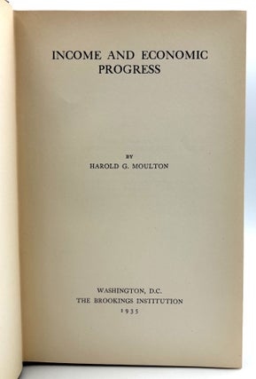 Income and Economic Progress