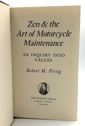 Zen and the Art of Motorcycle Maintenance