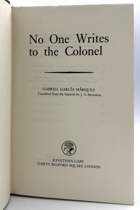 No One Writes to the Colonel
