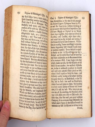 Essays of Michael Seigneur de Montaigne. In Three Books. With Marginal Notes and Quotations of the Cited Authors, and an Account of the Author’s Life. New Rendred into English by Charles Cotton, Esq.