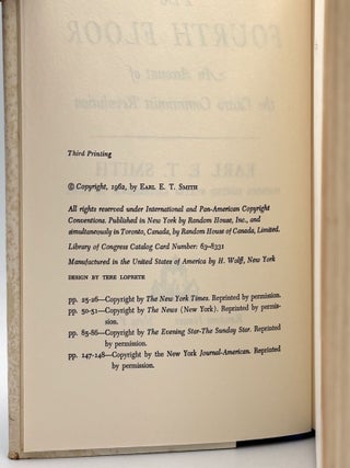 The Fourth Floor An Account of the Castro Communist Revolution