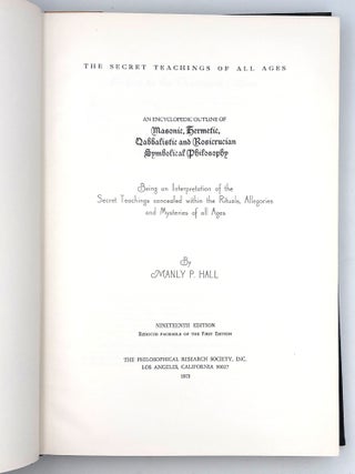 The Secret Teachings of All Ages