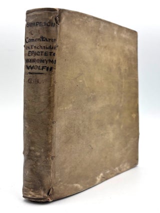 Item #611 Simplicii Commentarius in Enchiridion Epicteti. Simplicius