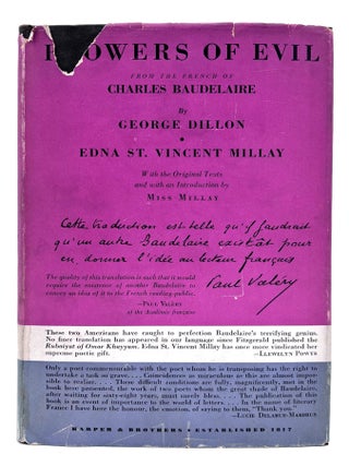 Item #625 Flowers of Evil. George Dillon, Edna St. Vincent Millay