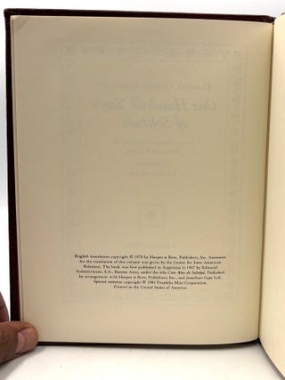 One Hundred Years of Solitude