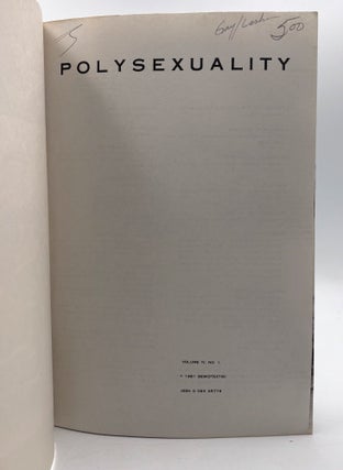 Semiotext(e) Vol. IV, No. 1: Polysexuality