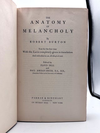 The Anatomy of Melancholy