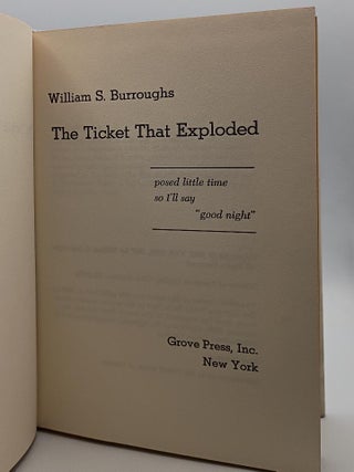 The Ticket That Exploded