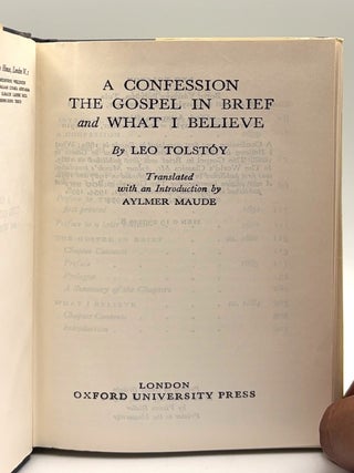 A Confession, The Gospel in Brief, and What I Believe