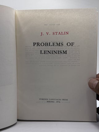 Problems of Leninism