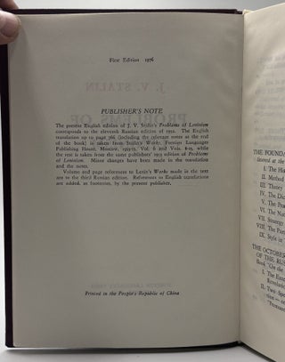 Problems of Leninism