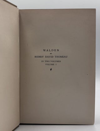 Walden; Or, Life in the Woods (Two Volumes)