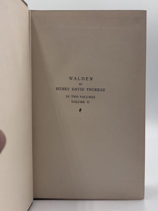 Walden; Or, Life in the Woods (Two Volumes)
