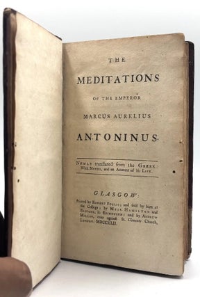 Item #913 The Meditations of the Emperor Marcus Aurelius Antoninus. Marcus Aurelius Antoninus