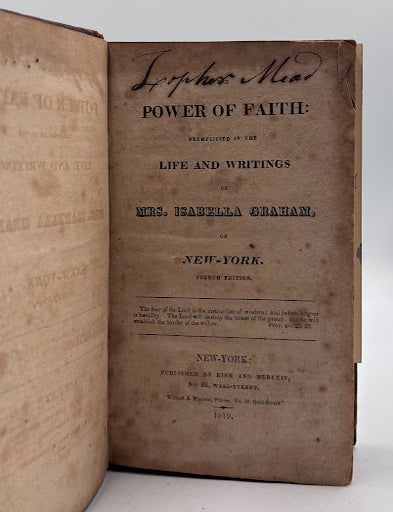 Item #943 The Power of Faith. Isabella Graham.